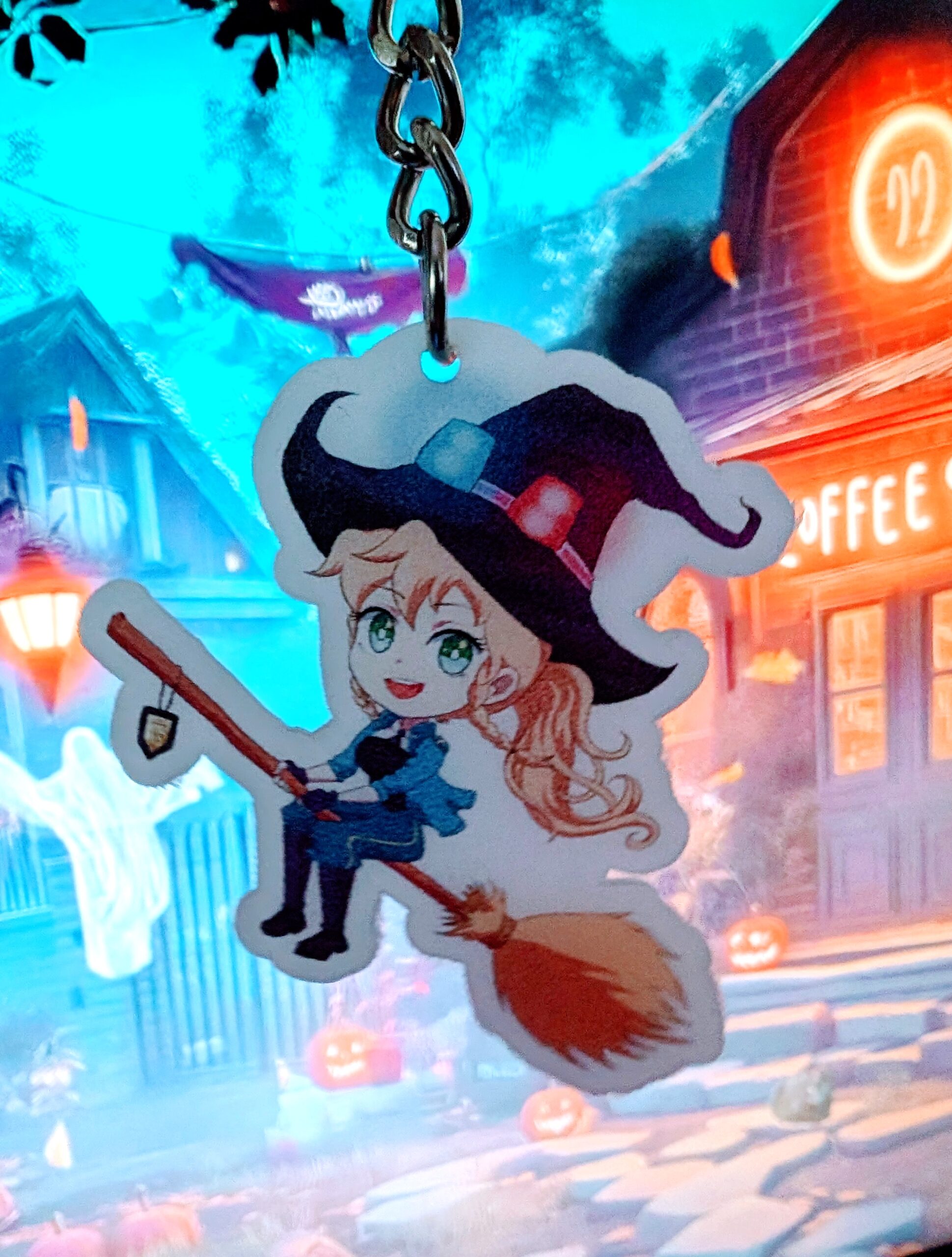 Witch Officer Hazel Transparent Keychain | Burning Star Comics